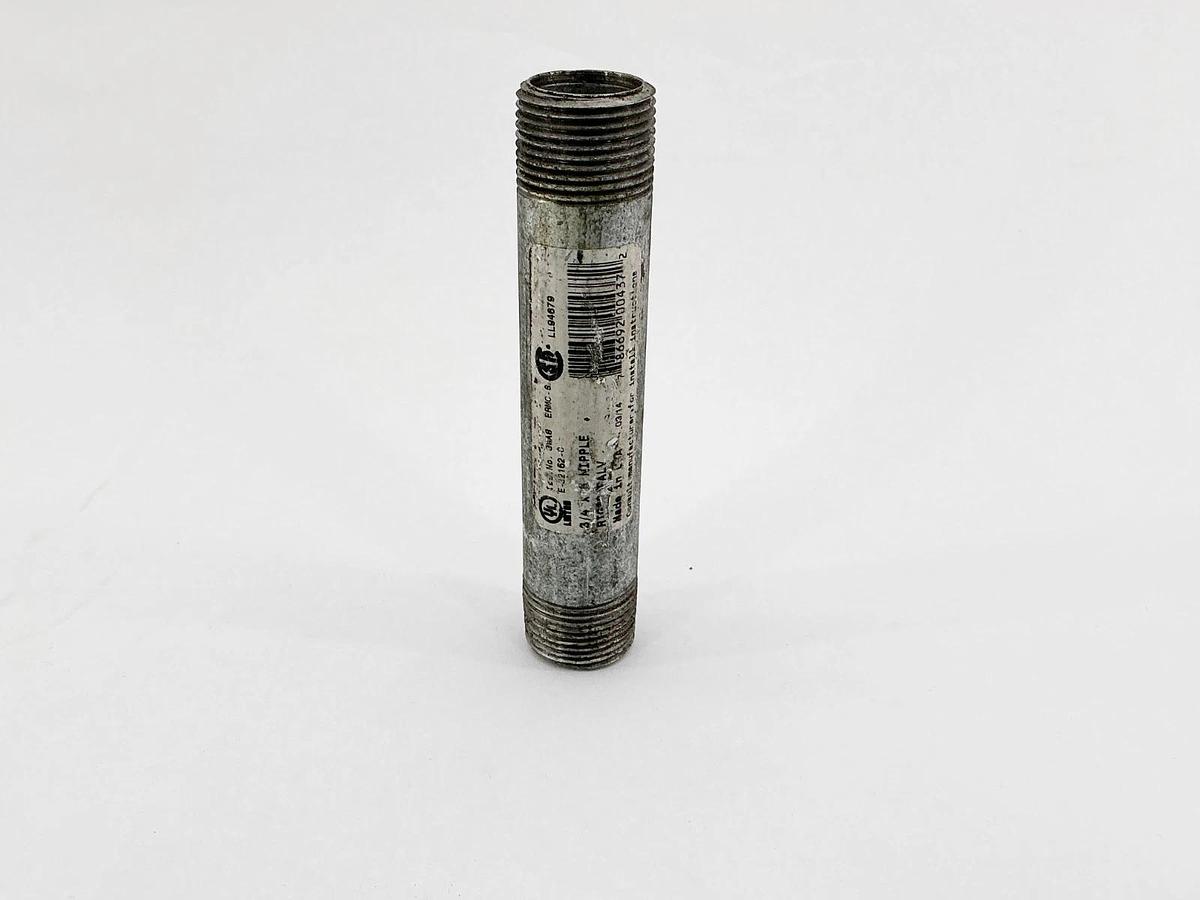 New Lot of 2 Wheatland E-32152-C 3/4X5 Conduit Nipple 3/4"X5" - No Box
