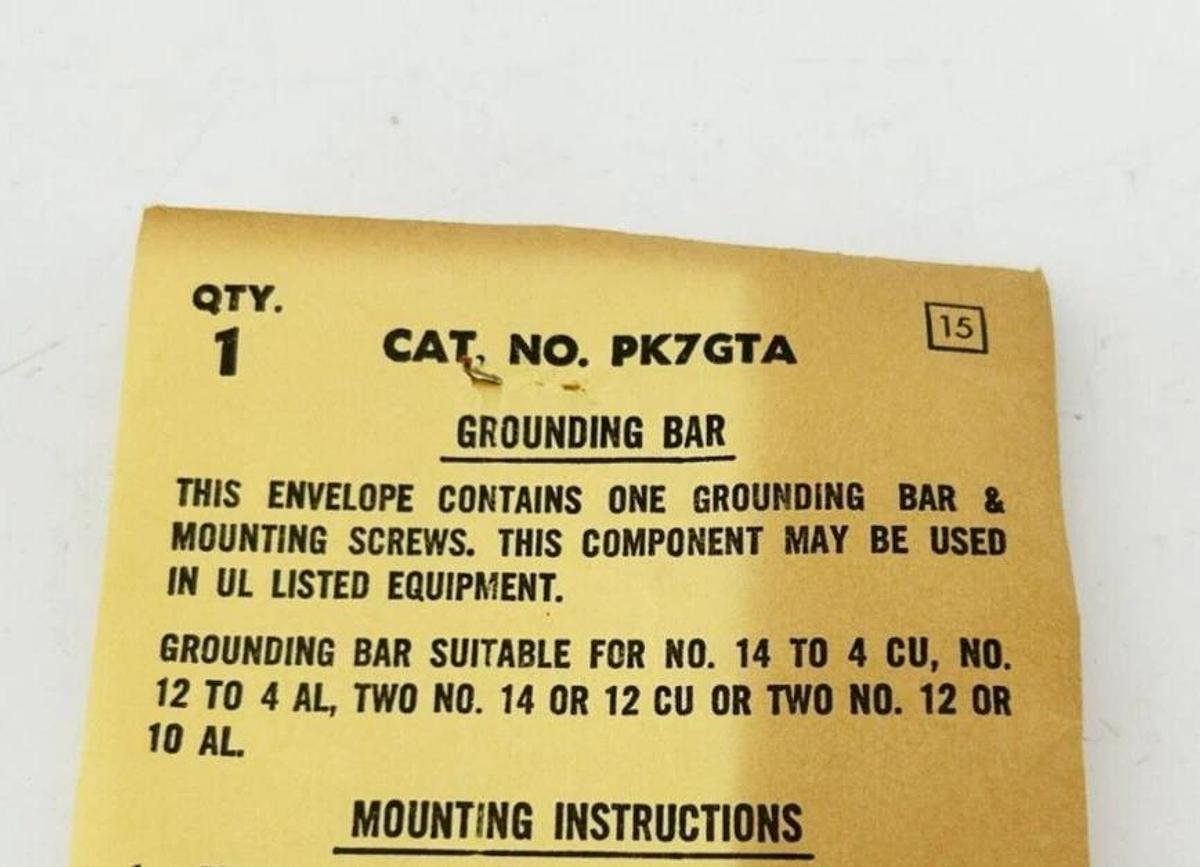 Lot of 3 New Square D PK7GTA Grounding Bar Kits