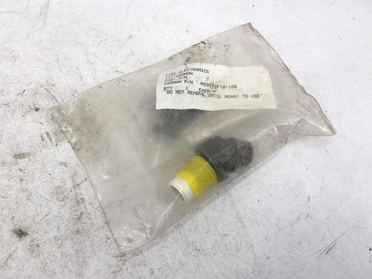 New Time Electronics ITT Cannon MS3116F12-10S Female Connector 10-Pin Plug