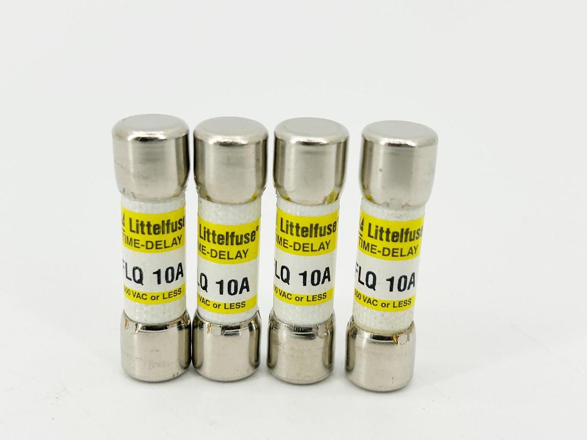 New Lot of 4 Littelfuse FLQ-10A Time Delay Fuse 10A 500V