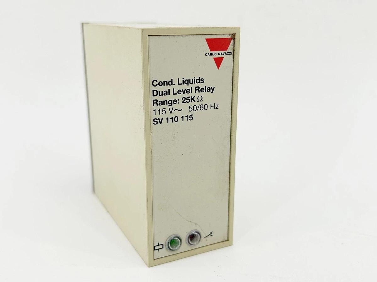 Used Carlo Gavazzi SV-110-115 Dual Level Relay 115V 50/60Hz 11Pin 25KOHM
