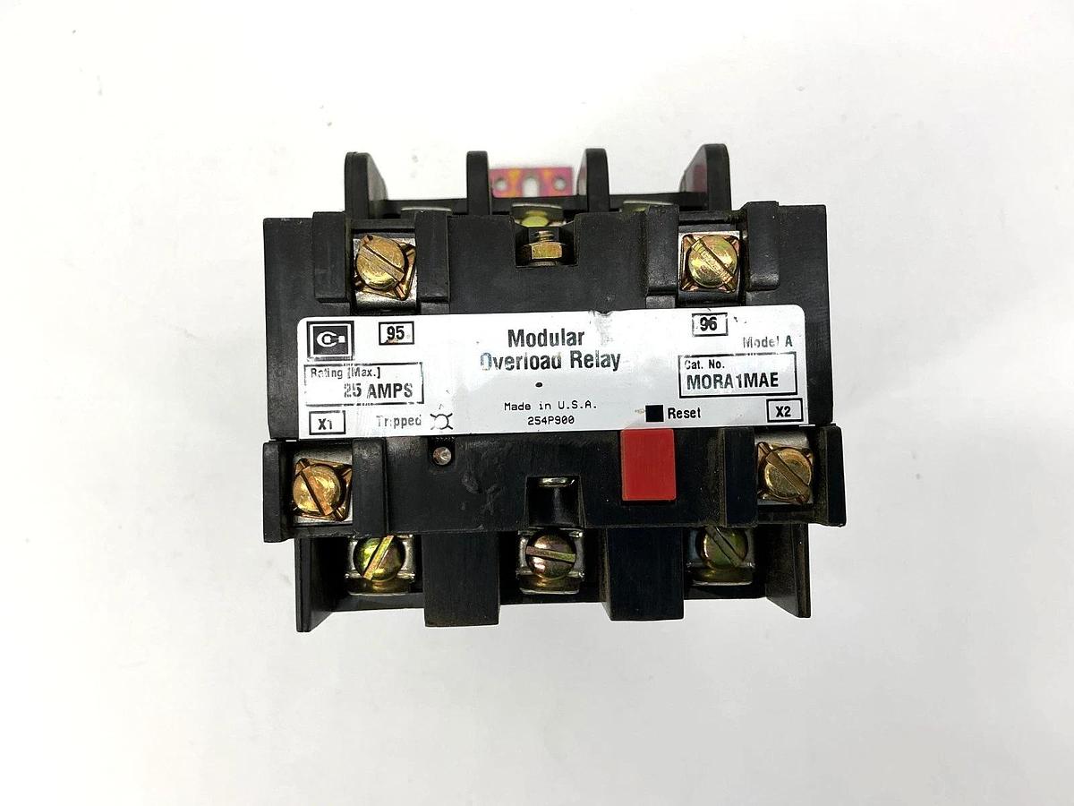 New Cutler-Hammer MORA1MAE Modular Overload Relay 25A 600VAC 137D02G34 - No Box