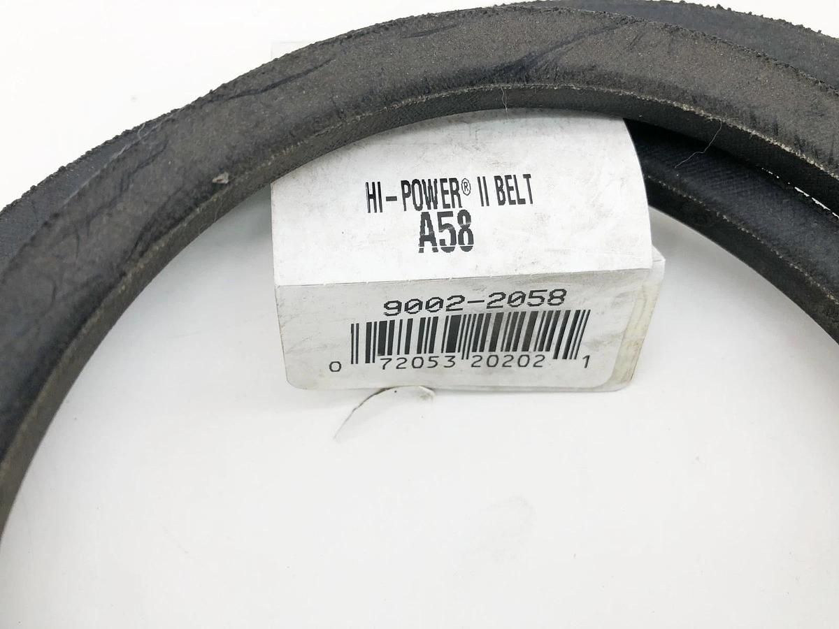 Lot of 3 New Gates A58 Hi-Power II Belts 9002-2058 - No Box