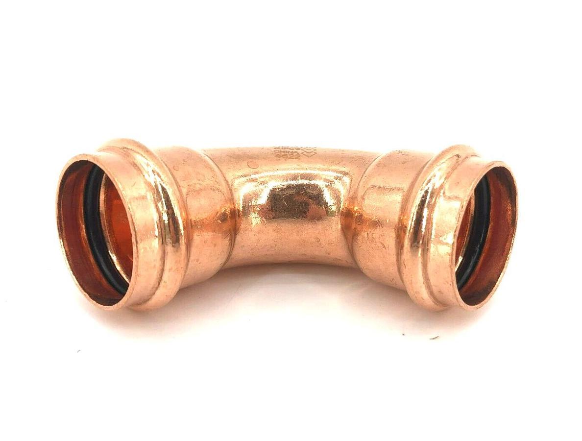New Legend Press 450-006P Elbow, Long Radius, 90 deg, 1.25 in x 1.25", Copper