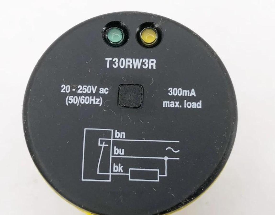 Banner Engineering T30RW3R Sensor Receiver 20-250VAC 2m Cable 60m Range 33429