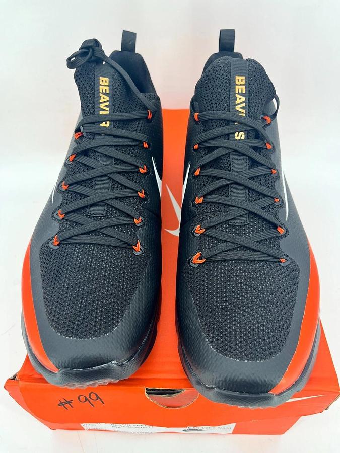 Nike Vapor Speed Turf Black/Orange Size 16 OSU Beavers Promo Sample Cleats
