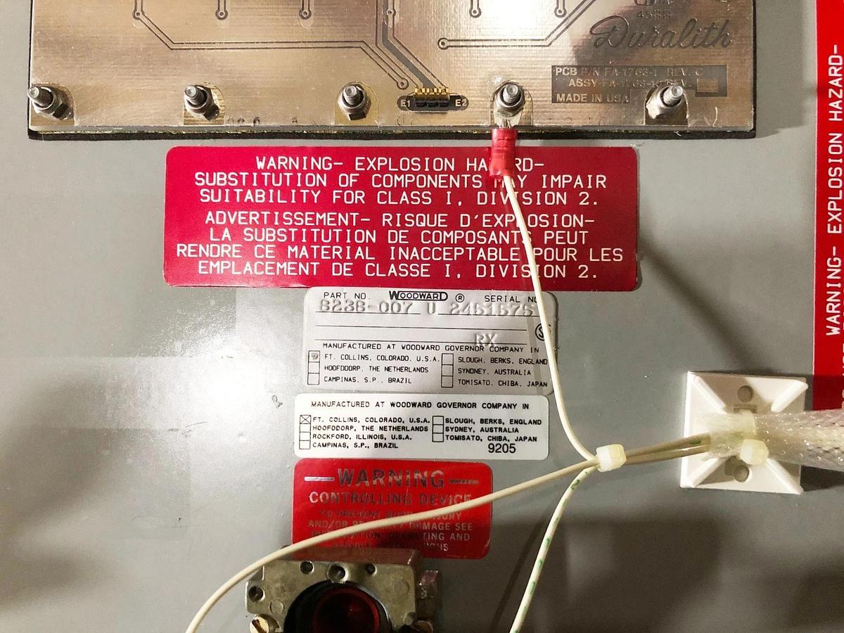 New Woodward 8238-007 Model 505 Steam Turbine Governor Control Module