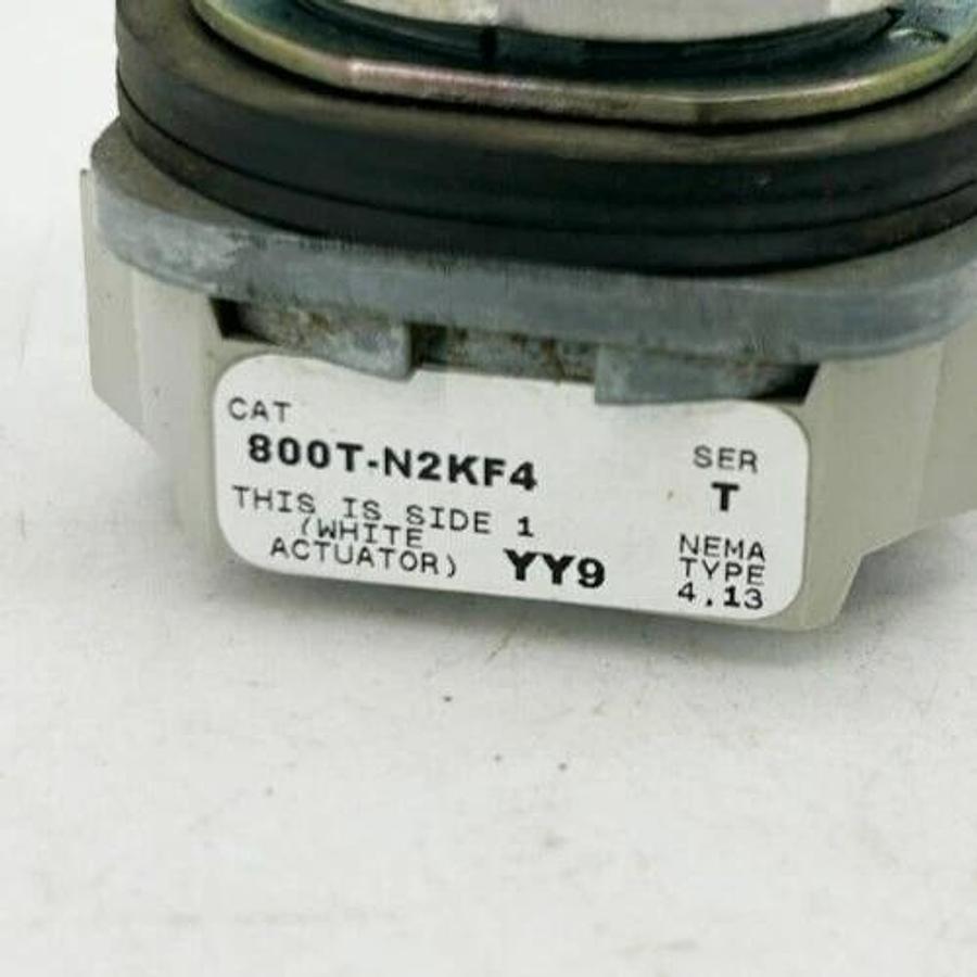 Used Allen Bradley 800T-N2KF4 Ser. T Selector Switch 4-Position NEMA 4 13