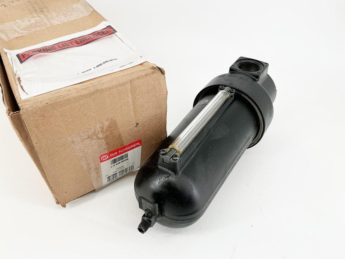 New Norgren L17-A00-MPDA Lubricator 250PSIG 17Bar 175F 1"NPT