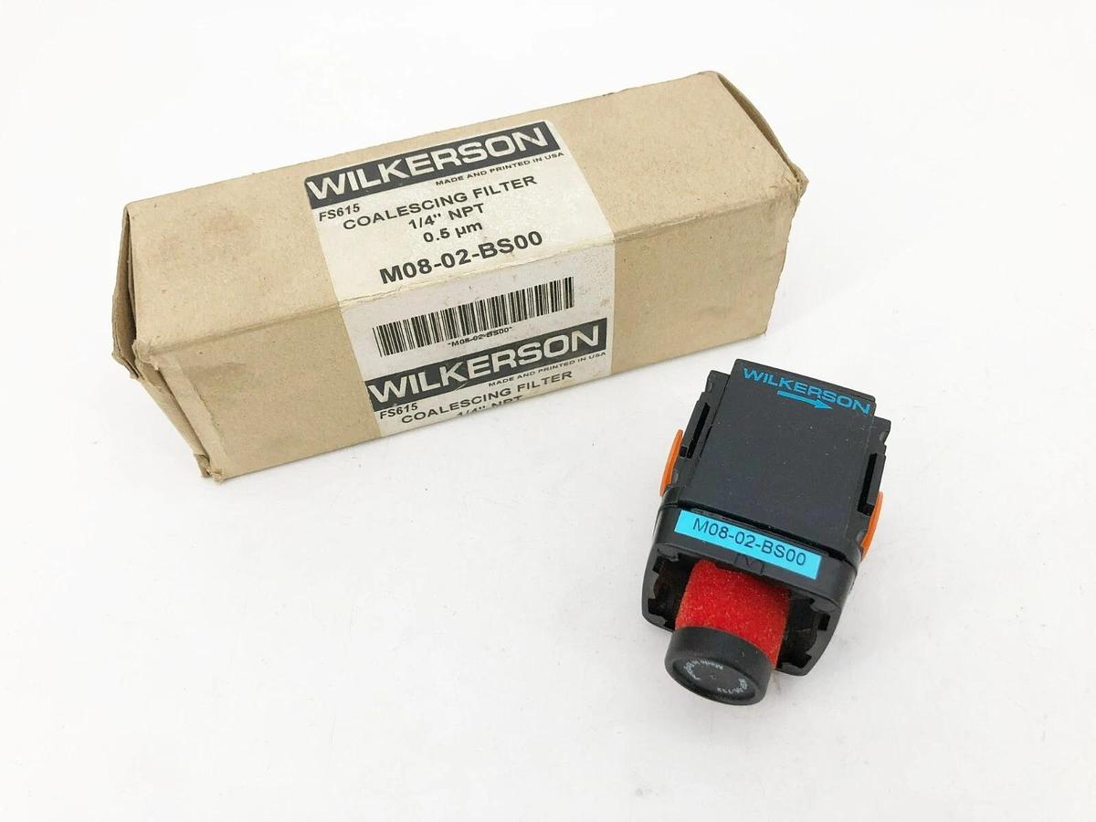 New Wilkerson M08-02-BS00 Coalescing Filter 1/4" NPT 0.5 Micron