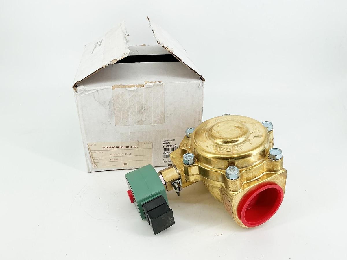New Asco SC8210G100MO 24VDC Solenoid Coil 50PSI 2" Pipe 2W