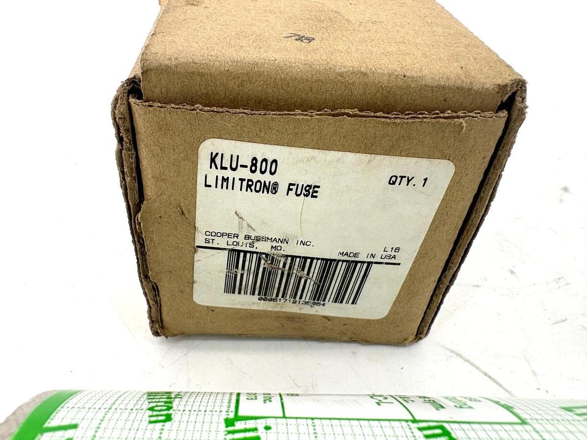 New Cooper Bussmann KLU-800 Limitron Fuse 800A 600VAC