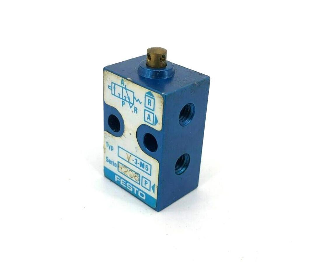 Used Festo V-3-M5 Stem Actuated Valve 3626