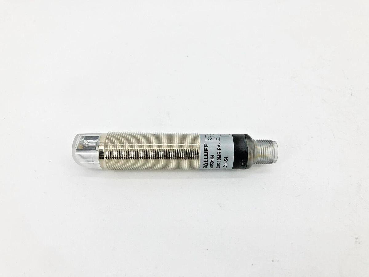 New Balluff BOS0144 Photoelectric Sensor 10-30VDC BOS 18MR-PA-LE10-S4 - No Box