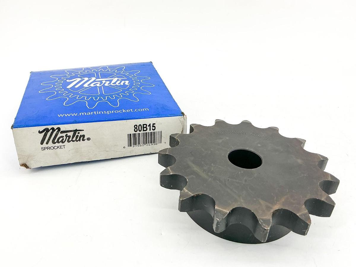 New Martin 80B15 Sprocket 1" Bore 15 Teeth