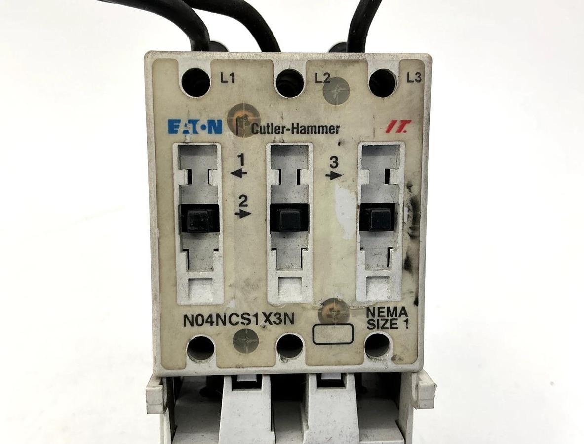 Used Eaton Cutler-Hammer N101CS1F3A Starter 3P 27A 24V SS OVLD N04NCS1X3N N05NCXRF3A