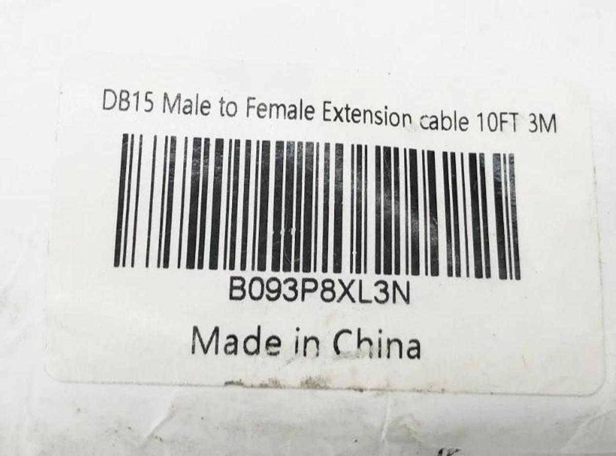 New Juxinice B093P8XL3N DB15 Male to Female Extension Cable