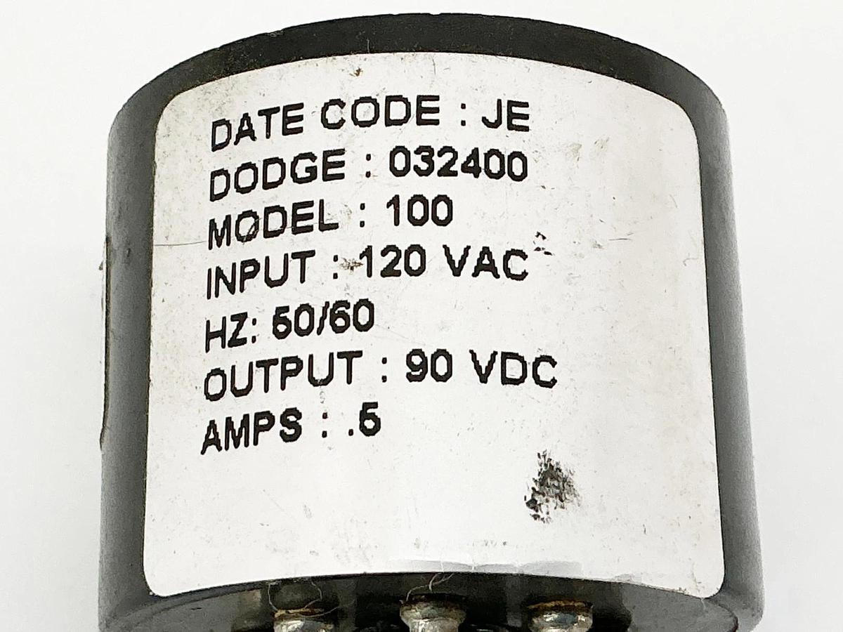 Used Dodge 032400 Clutch Power Supply Relay 120VAC 50/60Hz .5A 90VDC