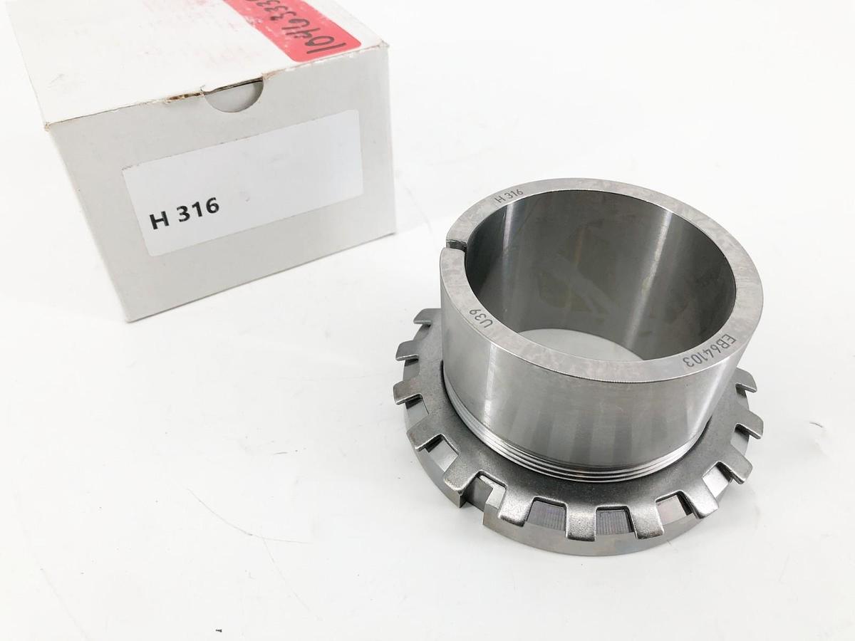 New H 316 Bearing Adapter Sleeve w/ Locknut and Washer 70x105x59mm