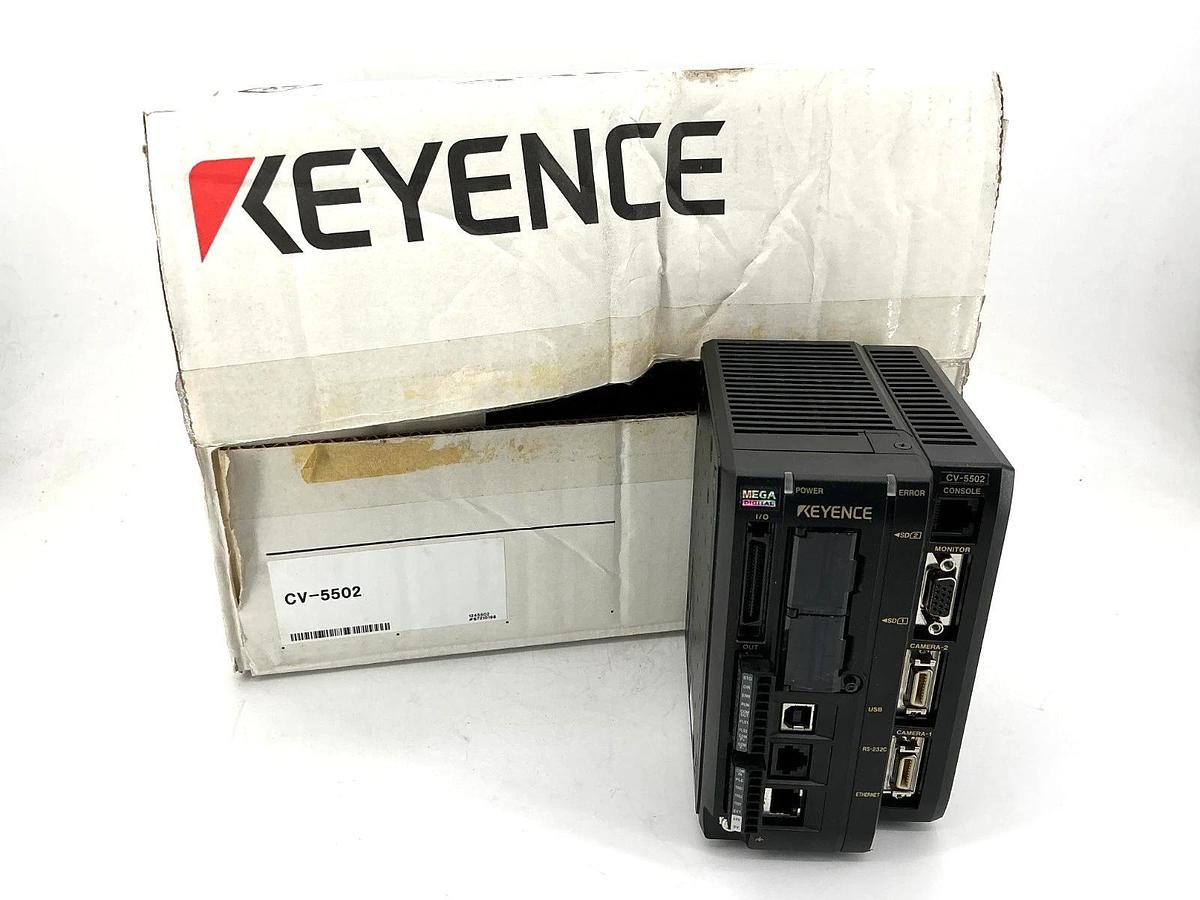New Keyence CV-5502 Controller 24VDC 18-Inputs 24-Outputs CV5502