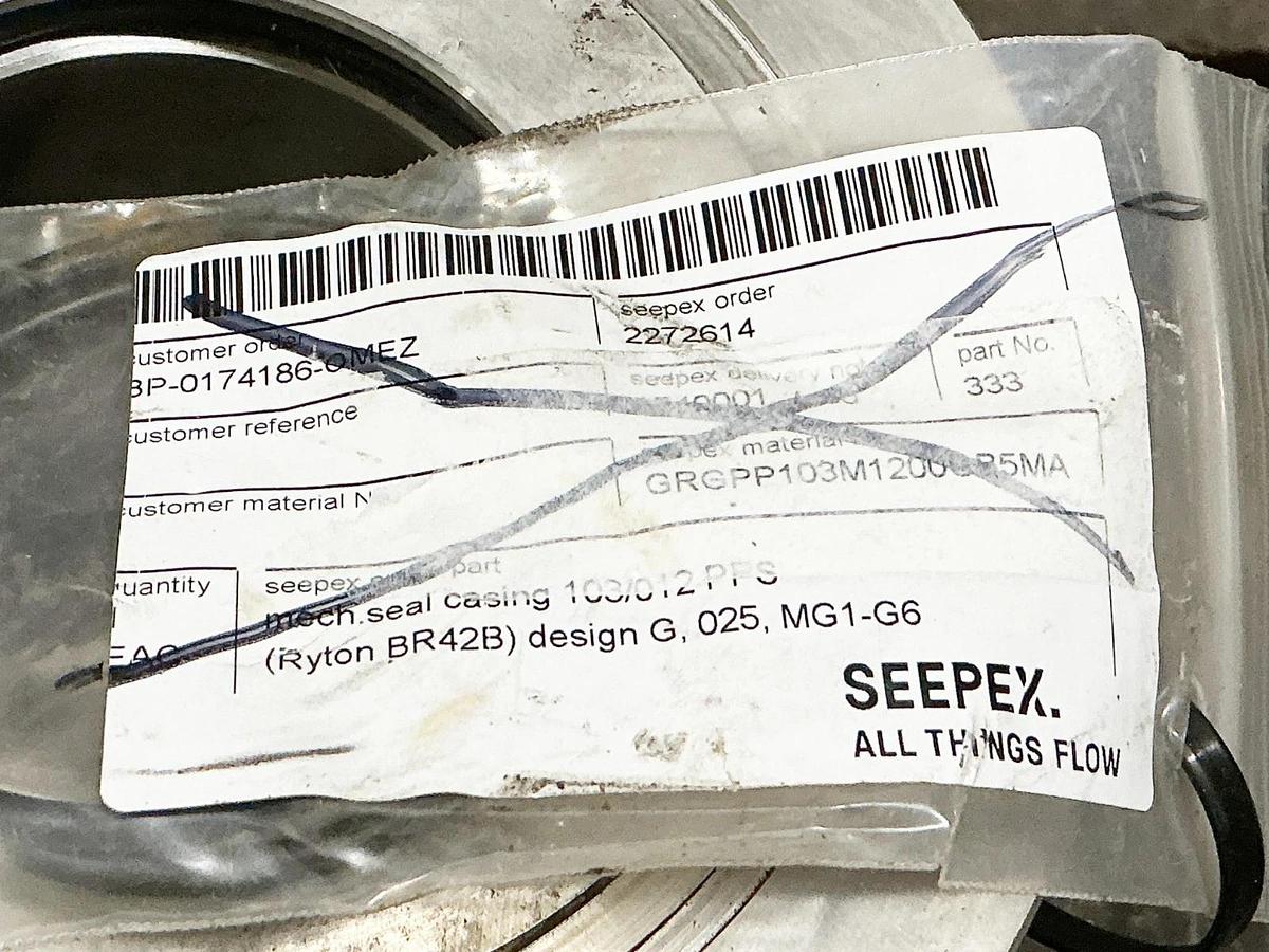 New Seepex 333 Hedemora Housing Sleeve Assembly - No Box