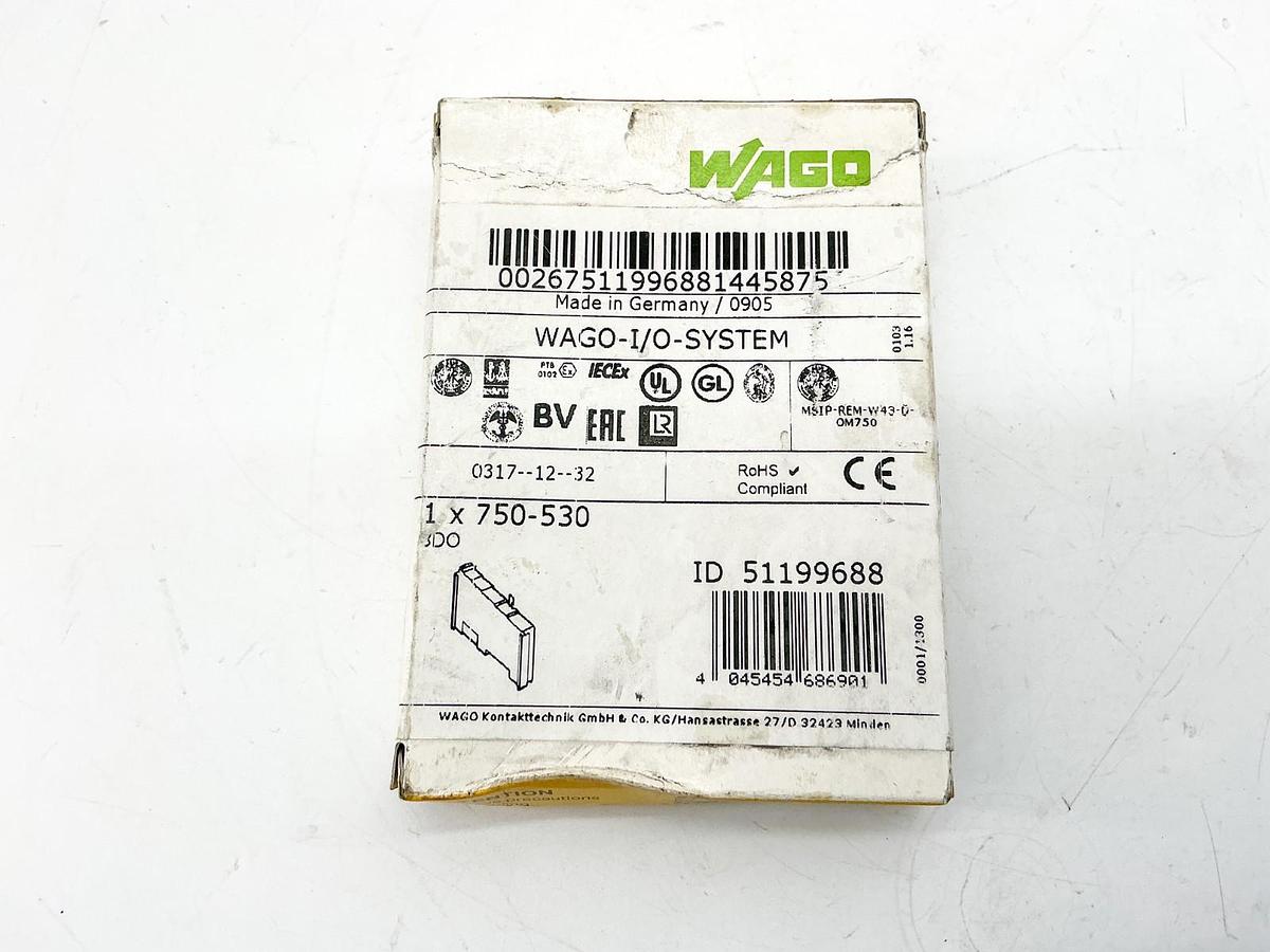 New Wago 750-530 Digital Output Module 24VC 8 Channel - Sealed