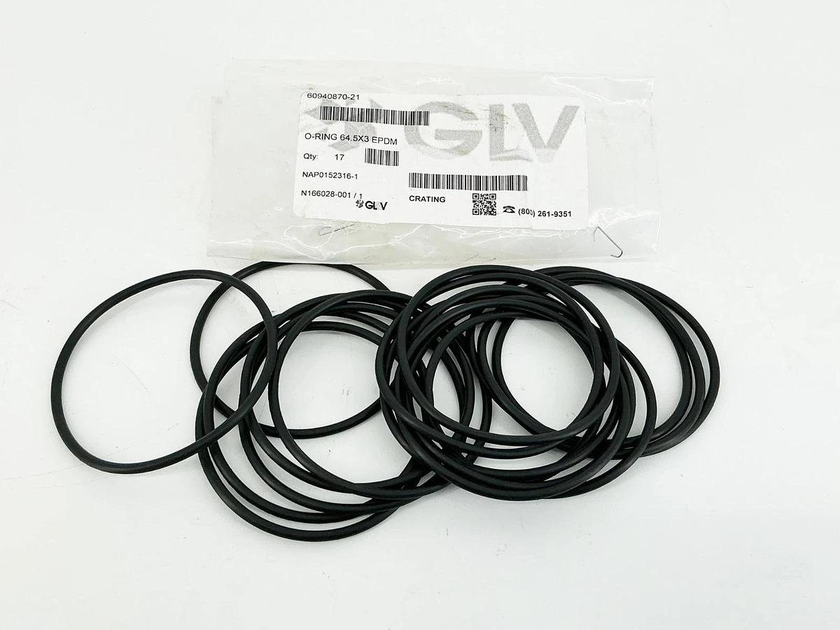 New Lot of 17 GL&V NAP0152316-1 O-Ring 64.5X3 EPDM