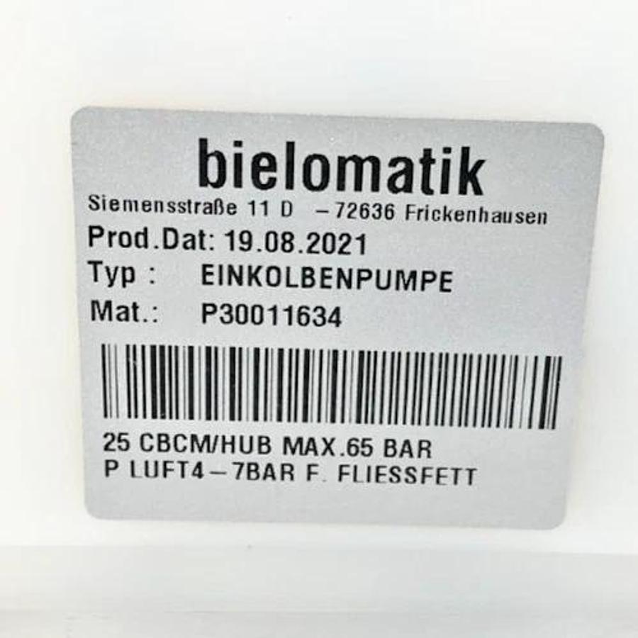 New Bielomatik P30011634 AM Single Piston Pump Capacitive Level Control - No Box