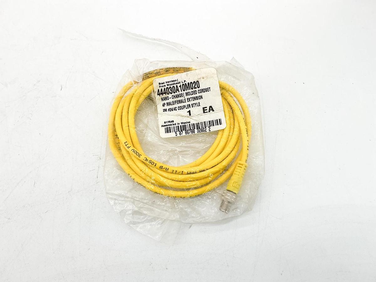 New Brad Harrison 444030A10M020 Cordset 4P Male/Female Extension