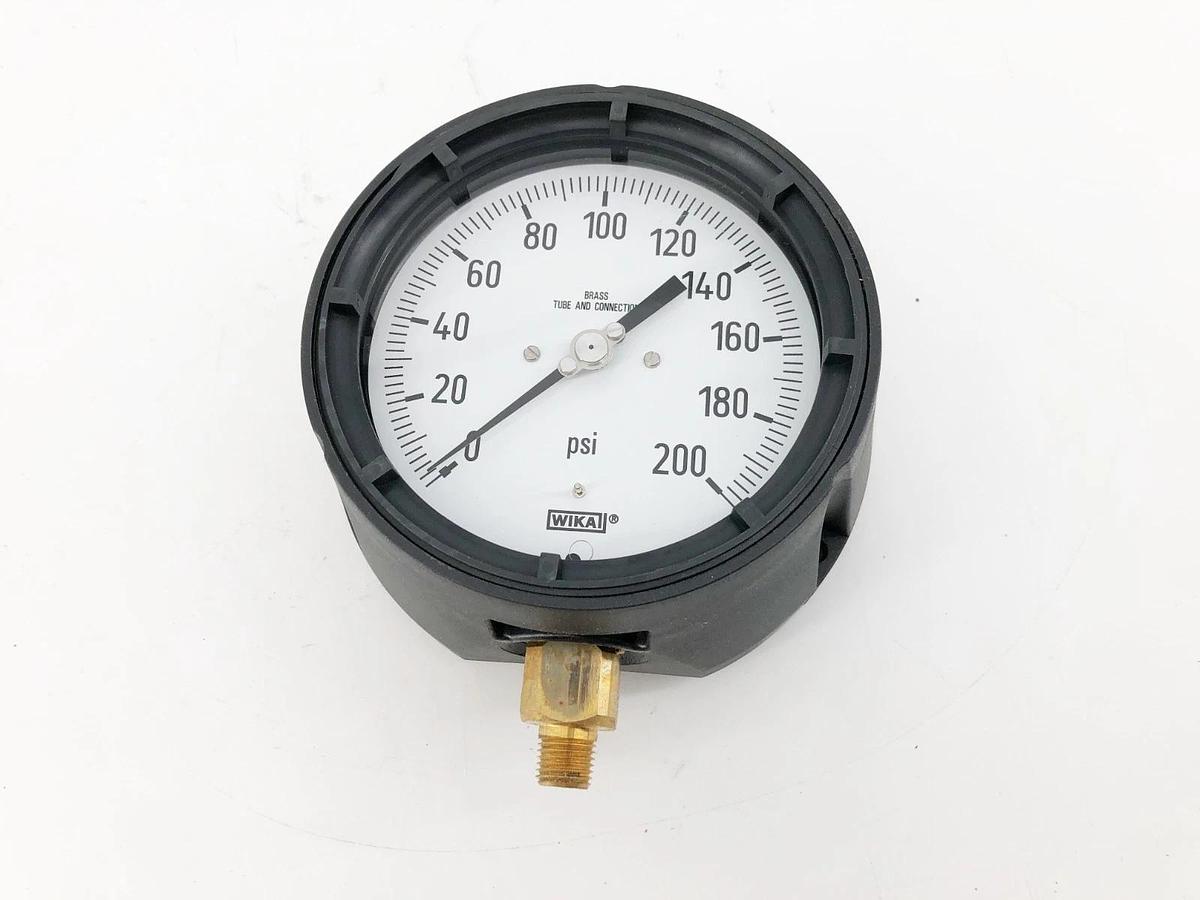 New Wika 9834168 Type 212.34 Process Gauge 4.5" 0-200psi 1/4" NPT Lower