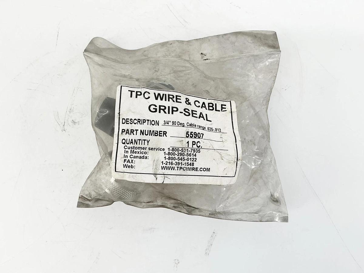 New Lot of 3 TPC 55907 3/4" 90Deg Cable Range 625.812
