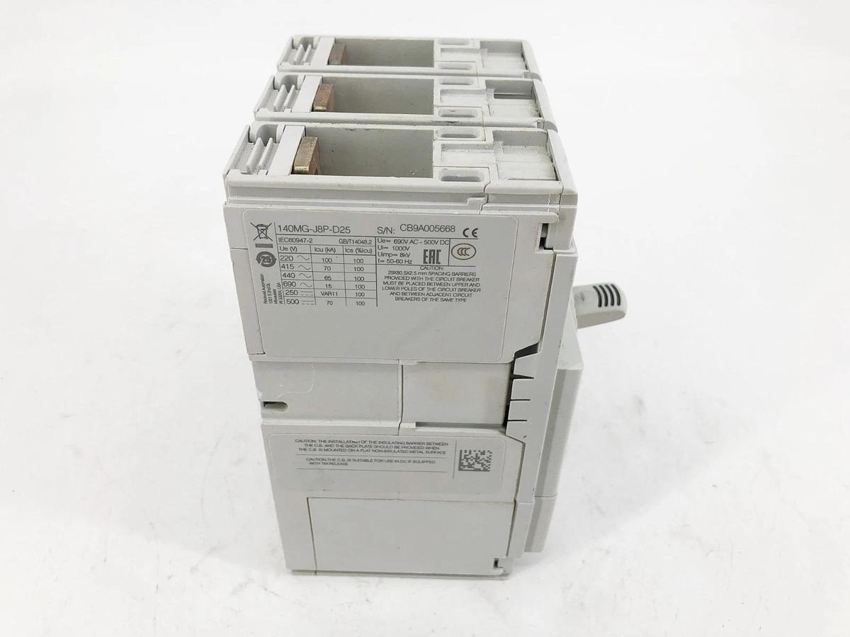New Allen Bradley 140MG-J8P-D25 Circuit Breaker 480-600V 250A 3P J-Frame No Box