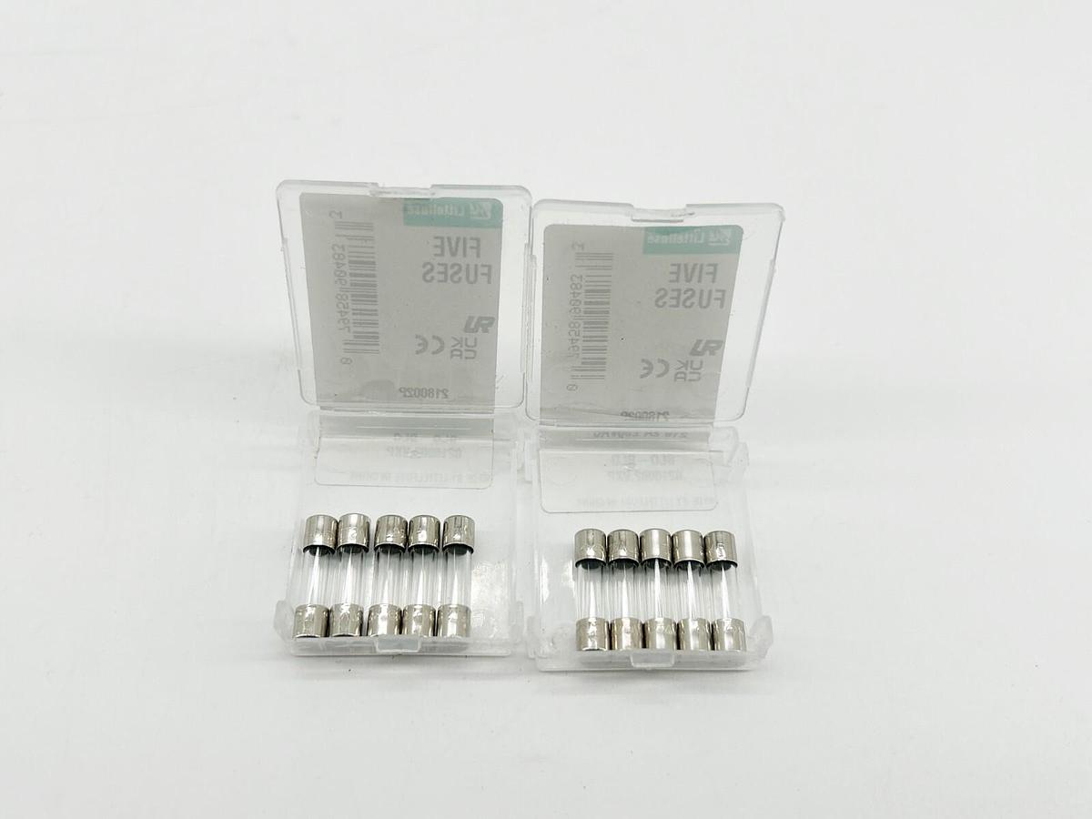 New Lot of 10 Littelfuse 218002P SLO-BLO Glass Fuse 250V 2A 5X20