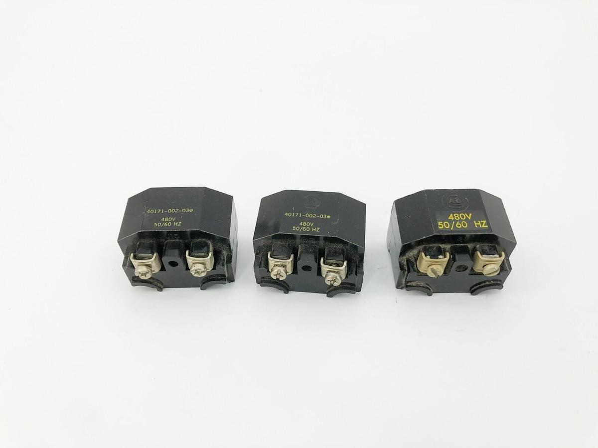 Used Lot of 3 AB Allen Bradley 40171-002-03 Transformer Modules 480VAC 50/60Hz