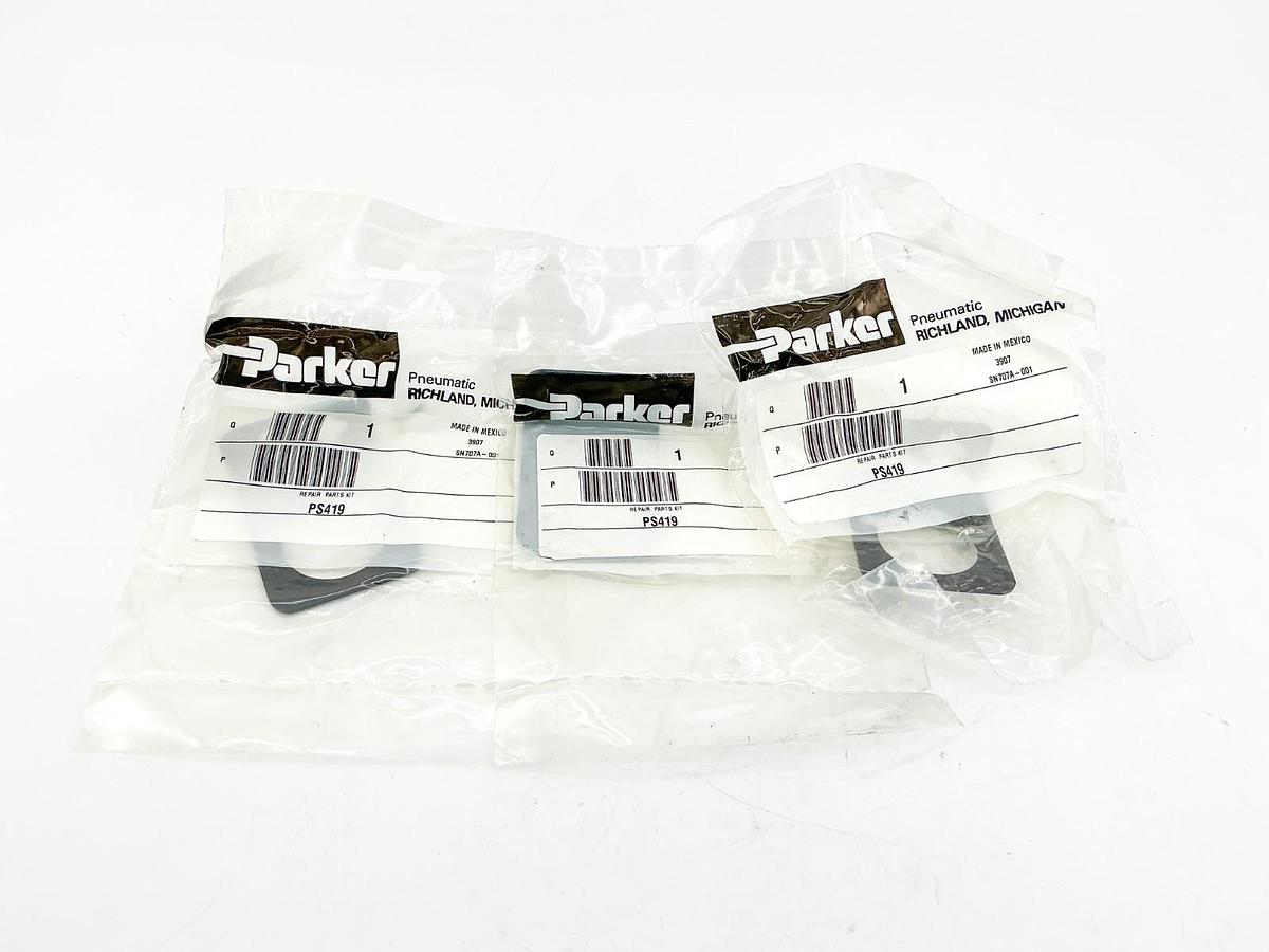 New Lot of 3 Parker PS419 Lubricator Mounting Bracket