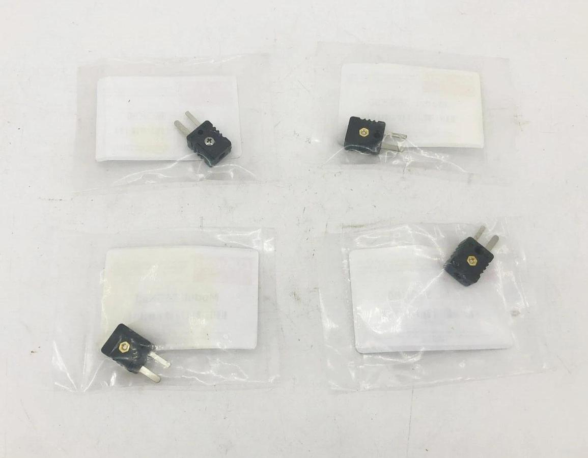 Lot of 4 New Dayton 36GK80 Thermocouple Mini Plugs Type J Black