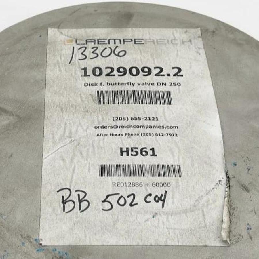 New Laempe Reich 1029092.2 Disk F. Butterfly Valve DN 250