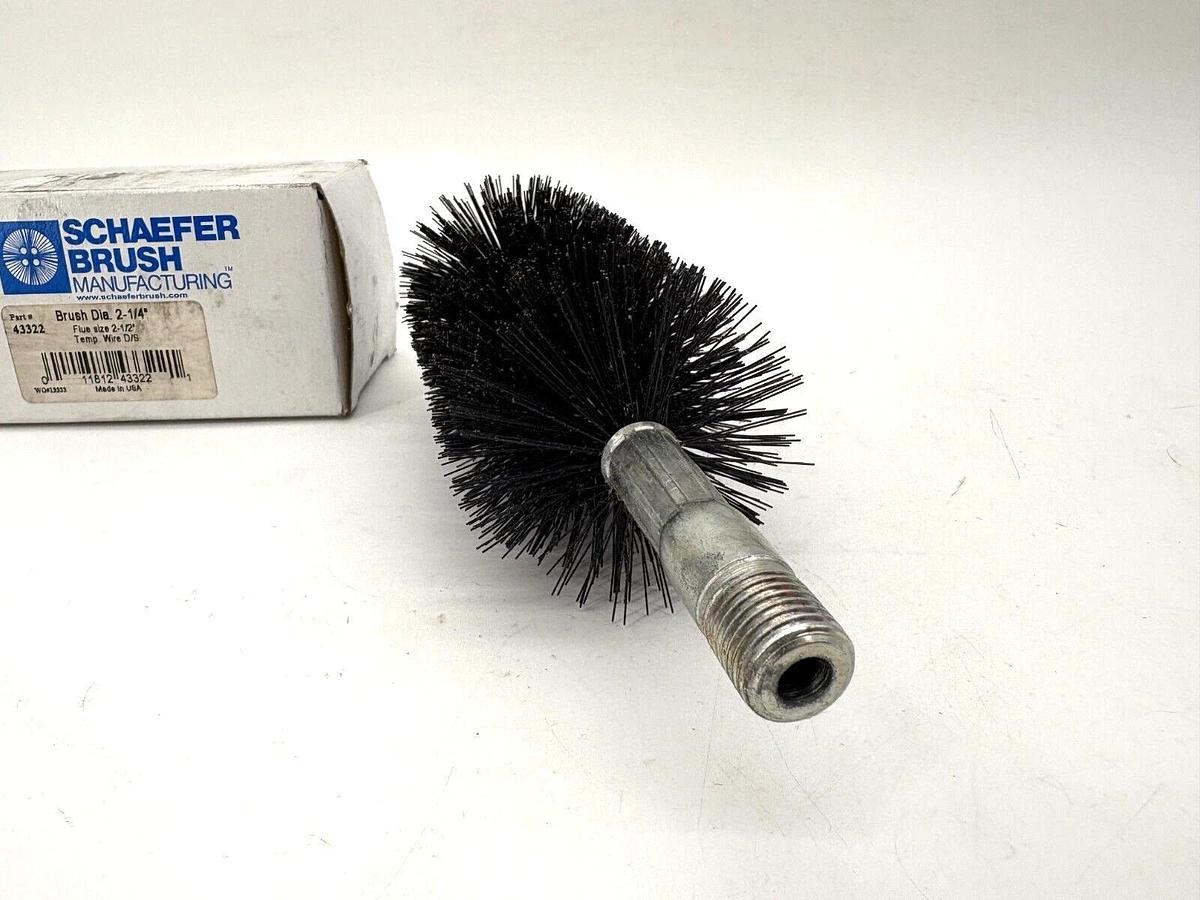 New Schaefer 43322 Flue Brush Tempered Wire 2-1/4" Brush Diameter
