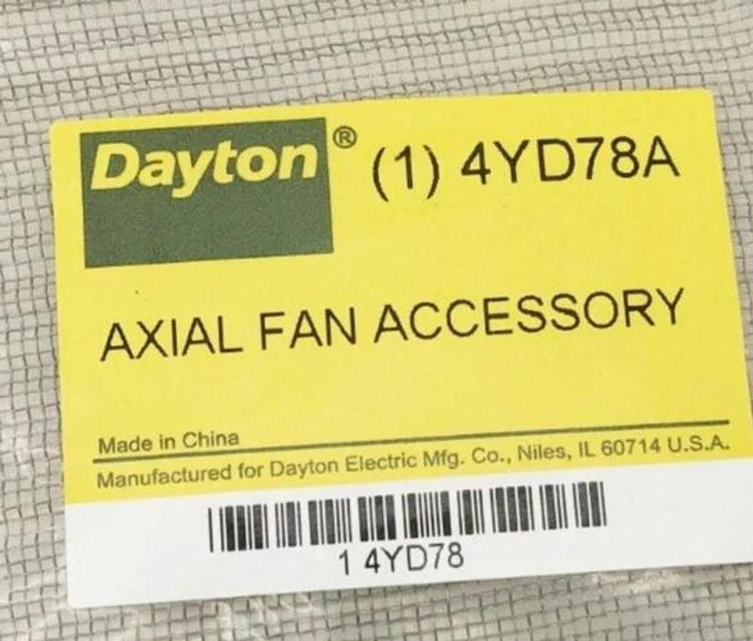 Lot of 2 New Dayton 4YD78A Compact Axial Fan Guards Aluminum Mesh