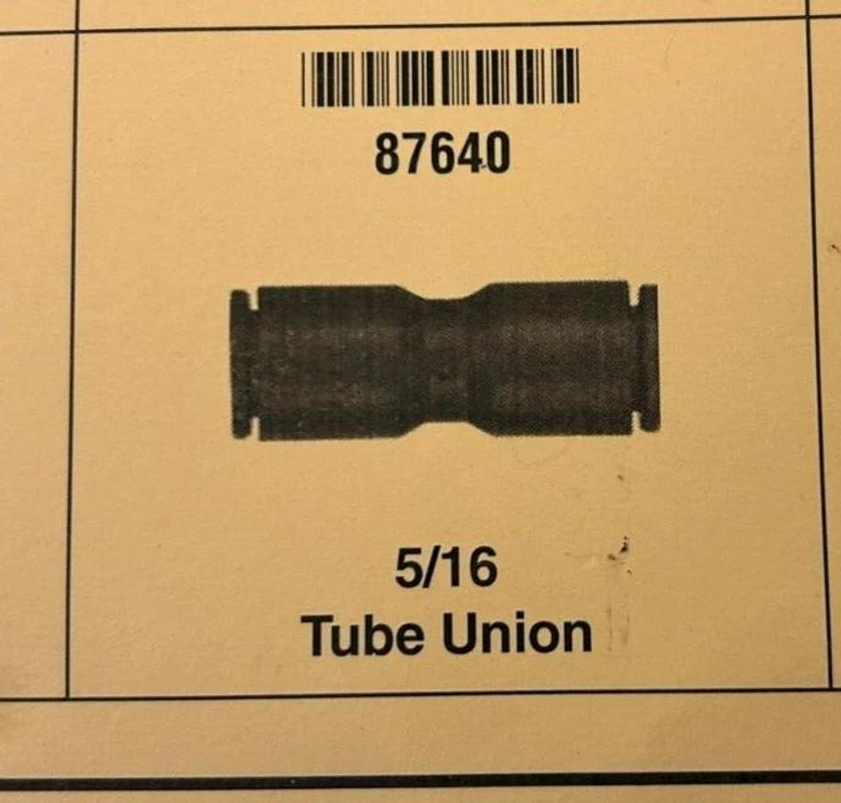 Lot of 4 New 87640 Union Tubes, 5/16", 290PSI