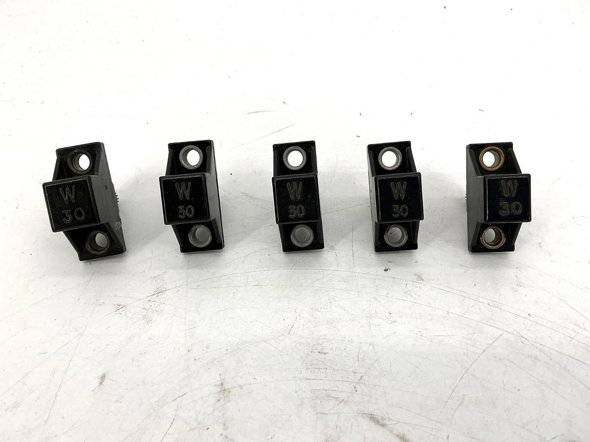 Used Lot of 5 Allen Bradley W30 Thermal Overload Relay Heater Element W-30