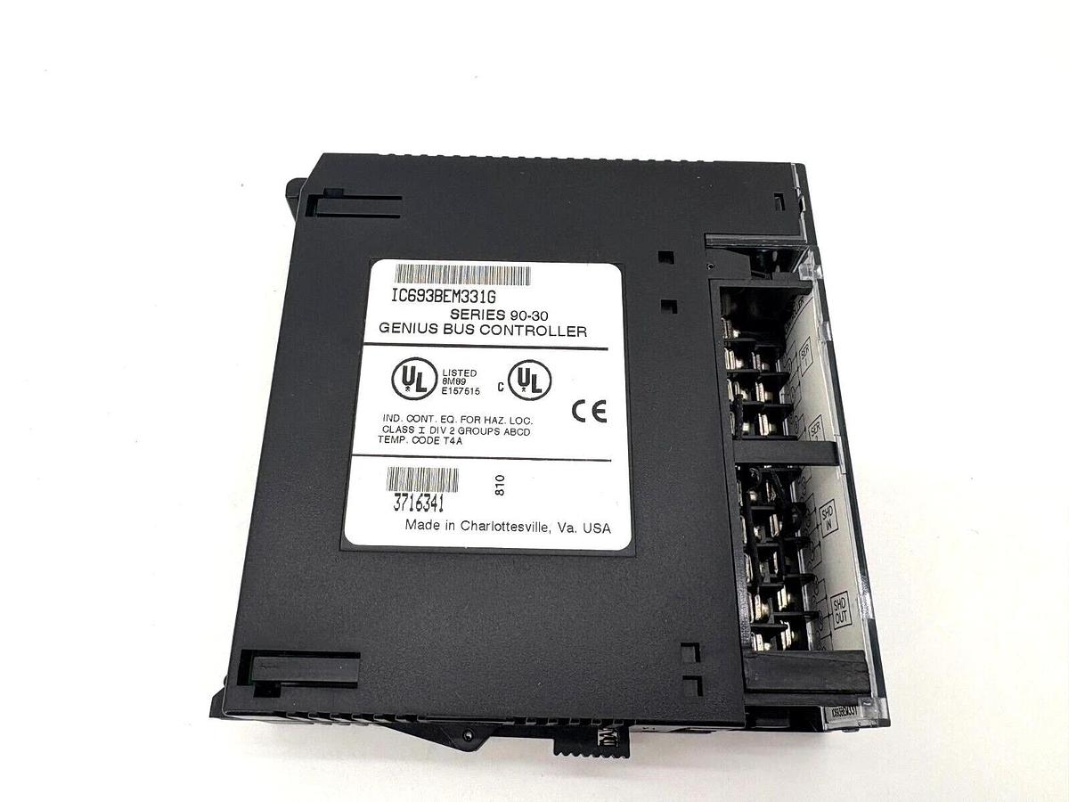 Used General Electric GE Fanuc IC693BEM331G Genius Bus Controller Module Series 90-30