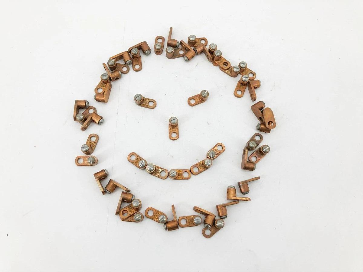 Lot of 50 New Thomas & Betts 71003-TB Copper Cone Screw Lugs 14-8AWG