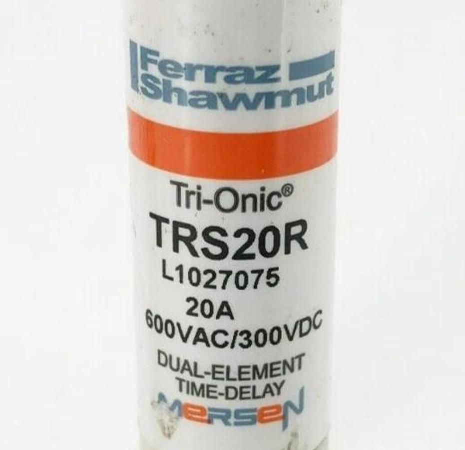 Lot of 2 New Ferraz Shawmut TRS20R Time Delay Fuses 20A 600VAC 300VDC Class RK5
