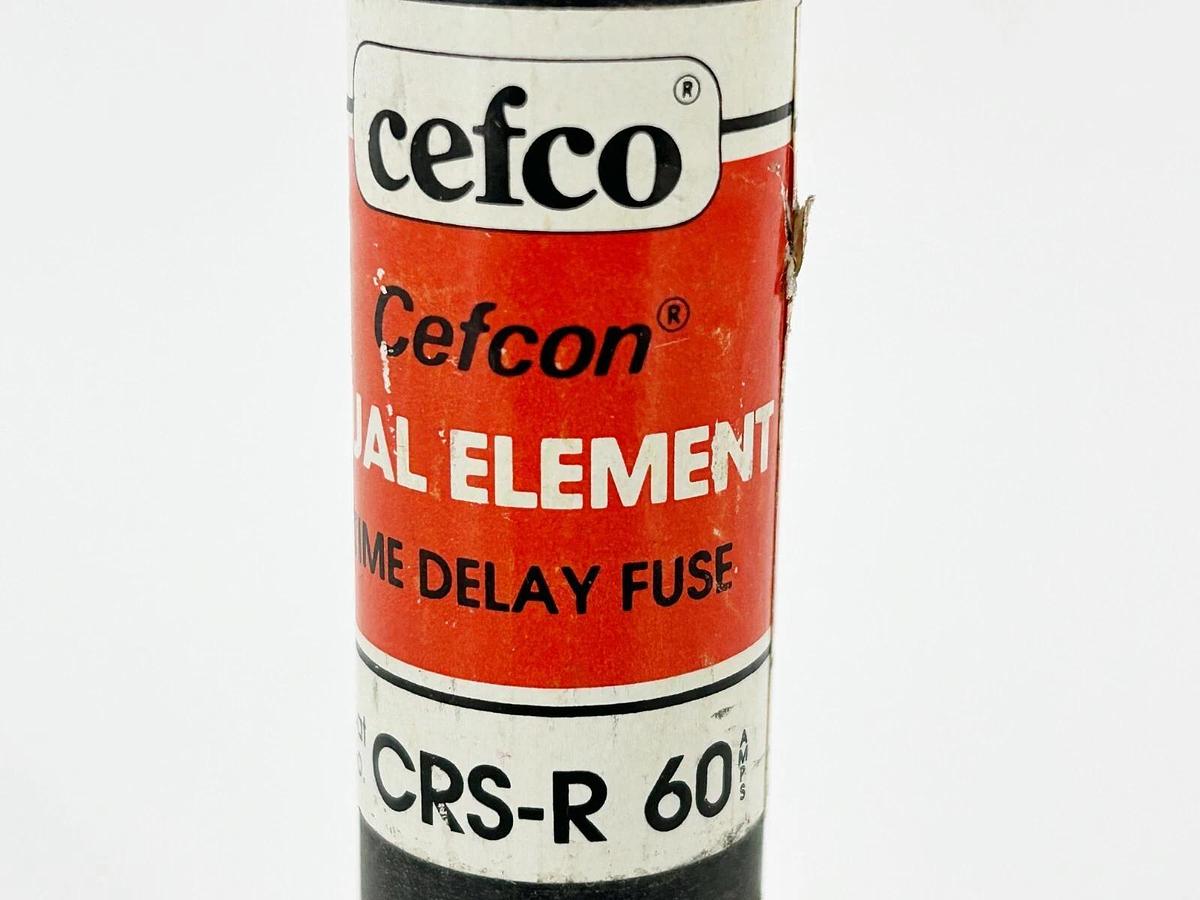 Used Lot of 3 Cefco CRS-R-60 Dual Element Time Delay Fuse 60A 600V Class RK5