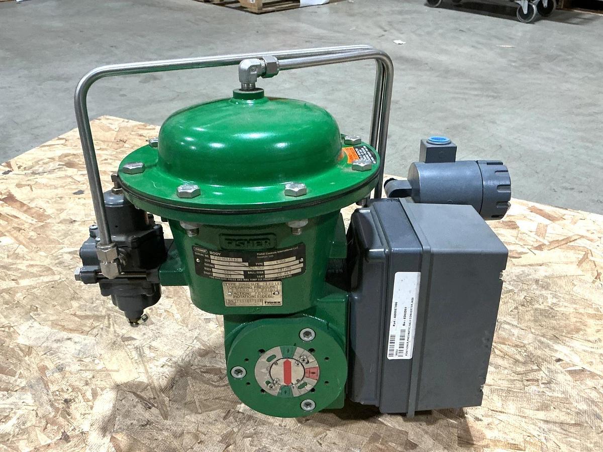 New Fisher 2052 Size 1 Rotary Actuator w/ V150 Size 2 Valve PDTO 29PSIG 90° Rot.