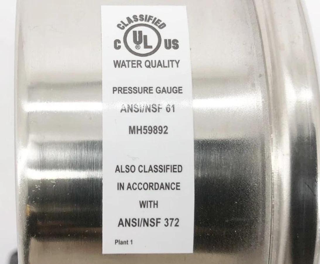 Lot of 3 New Trerice D82B4002LA30 Gauges D82B Dry 30psi 4" 1/4" NPT LMT