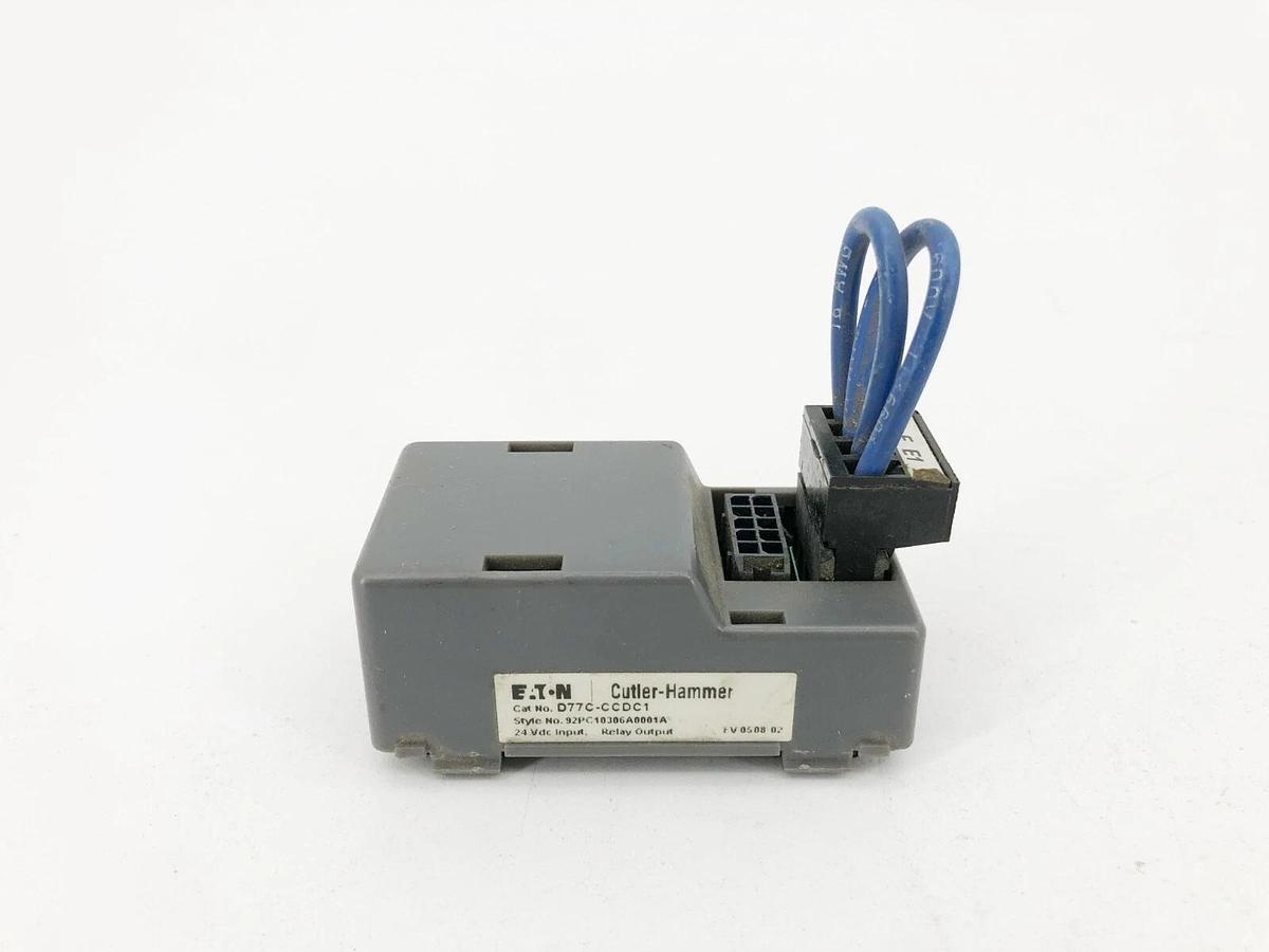 Used Eaton Cutler Hammer D77C-CCDC1 Output Relay Module 24VDC Input
