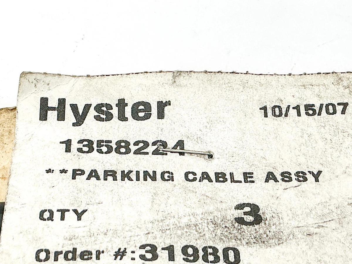 New Hyster 1358224 Parking Brake Cable Assembly - No Box