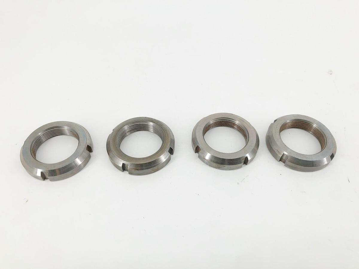 Lot of 4 New Whittet-Higgens N-07 Lock Nuts 1.376-18 Thread 2-1/16" OD - No Box